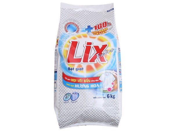 Bột giặt Lix Extra hương hoa 6kg
