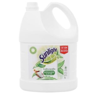 Nước rửa chén Sunlight Extra thiên nhiên muối khoáng và lô hội can 3.6kg