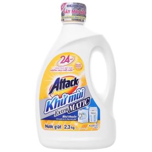 Nước giặt Attack Extra Matic ngăn mùi mồ hôi chai 2.3kg