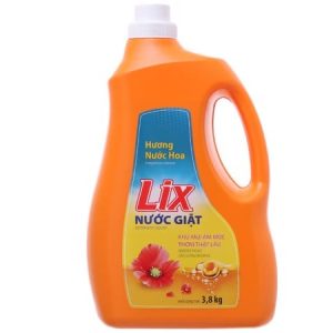 Nước giặt Lix hương nước hoa chai 3.8kg