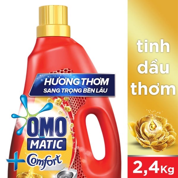 Nước Giặt OMO Comfort Tinh Dầu Thơm (2.4kg)