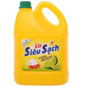 Nước rửa chén Lix siêu sạch hương chanh can 4kg