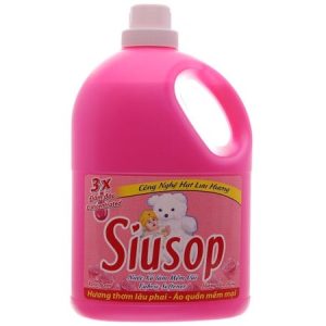 Nước xả vải Siusop 3X đậm đặc hương hoa Hồng can 3.8 lít