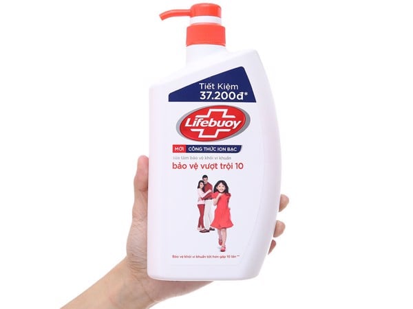 Sữa tắm bảo vệ khỏi vi khuẩn Lifebuoy bảo vệ vượt trội 10 833ml