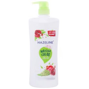 Sữa tắm dưỡng sáng Hazeline matcha lựu đỏ 896ml
