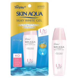 Gel Chống Nắng Dưỡng Trắng Sunplay Skin Aqua Silky White Gel SPF50+, PA++++ (70g)