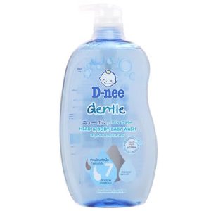 Dầu tắm gội trẻ em D-nee Gentle xanh 800ml