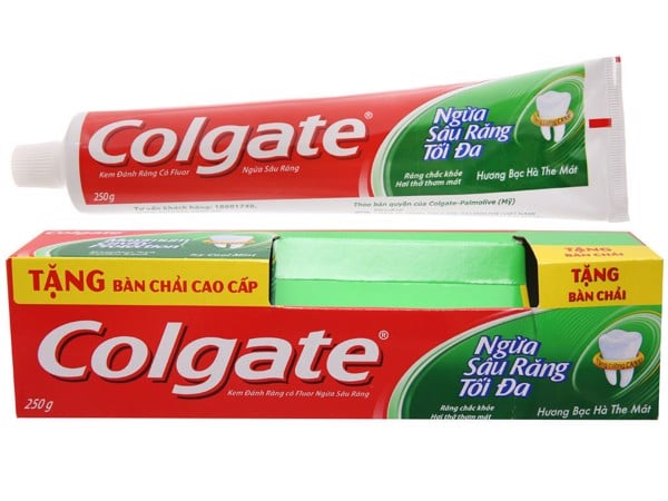 Kem đánh răng Colgate ngừa sâu răng tối đa 250g
