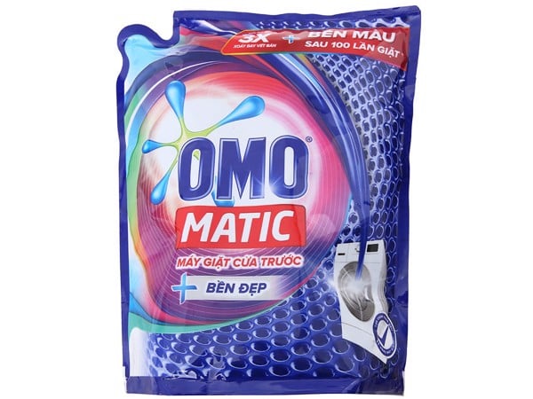 Nước giặt OMO Matic bền đẹp cửa trước túi 2.7kg
