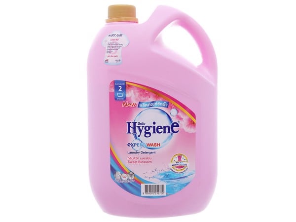 Nước giặt xả Hygiene hồng hương hoa nhẹ nhàng can 3 lít