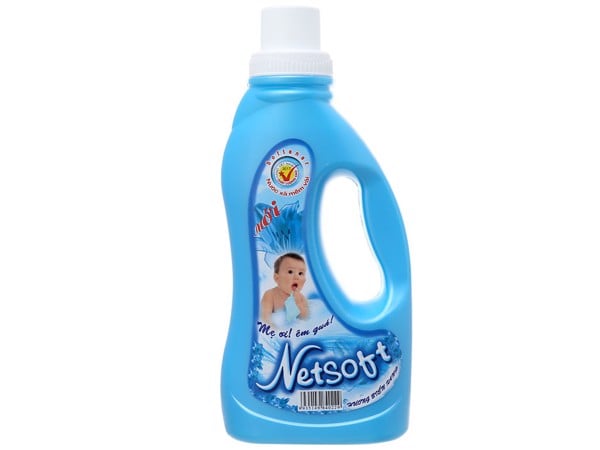 Nước xả vải cho bé Netsoft hương biển xanh chai 1 lít