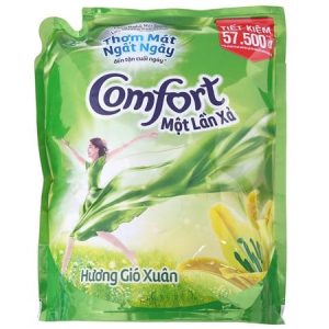 Nước xả vải Comfort một lần xả hương gió xuân túi 2.6 lít