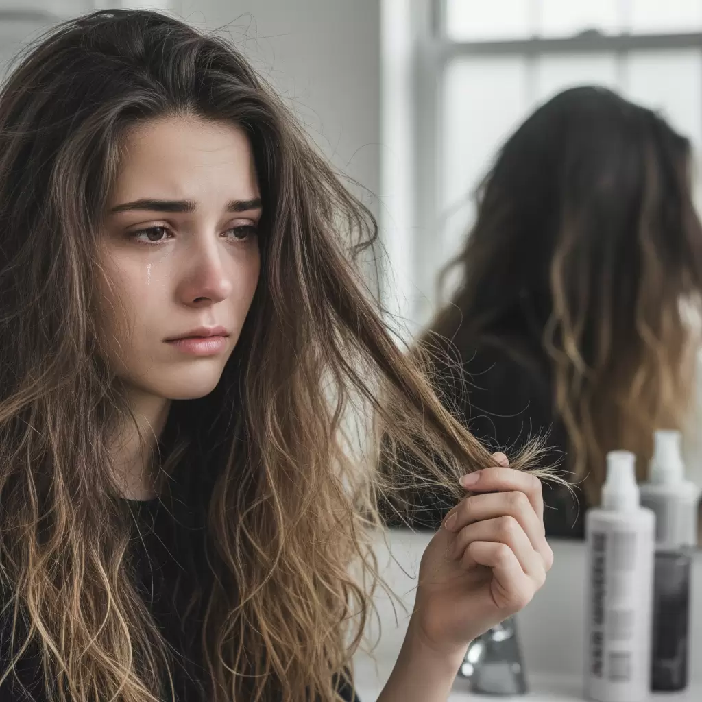 gemini_image_1767117047 Tóc hư tổn nặng cần một quy trình chăm sóc chuyên sâu và kiên trì