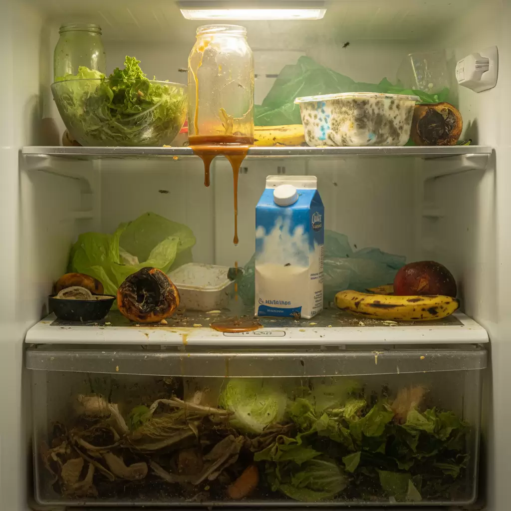 Mùi hôi tủ lạnh thường xuất phát từ thực phẩm bảo quản không đúng cách hoặc đã hết hạn sử dụng