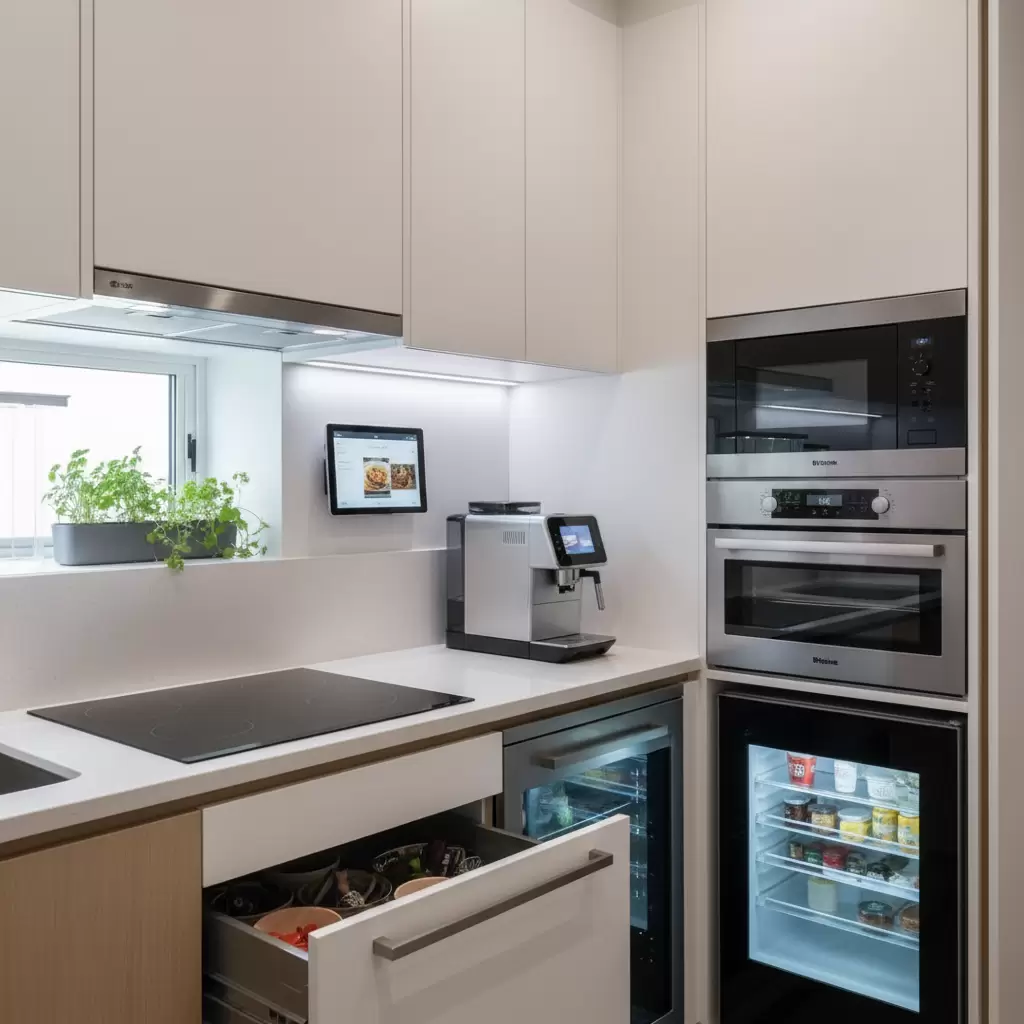 Tận dụng đồ gia dụng đa năng là chìa khóa để tối ưu hóa không gian bếp nhỏ hẹp